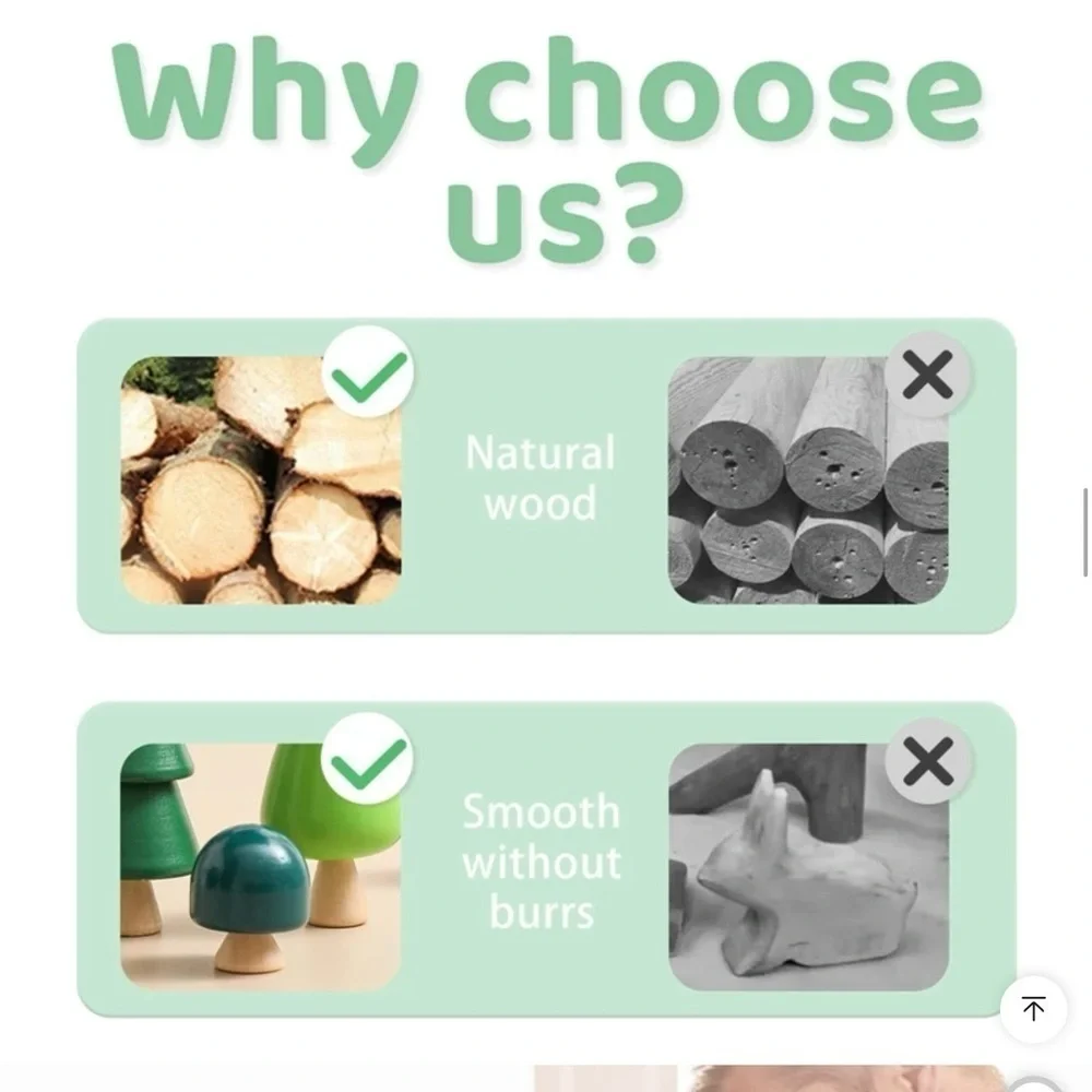 New wooden building toy houses and people 3+